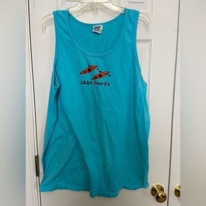 Cotton tank with kayaks